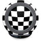 Black and White Zoomed Checkerboard Fast Charge Wireless Charging Stand Skin