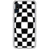 Black and White Zoomed Checkerboard Galaxy A10e Clear Case