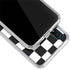 Black and White Zoomed Checkerboard Galaxy A10e Clear Case