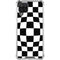 Black and White Zoomed Checkerboard Galaxy A12 Clear Case