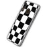 Black and White Zoomed Checkerboard Galaxy A20 Clear Case