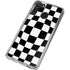 Black and White Zoomed Checkerboard Galaxy A21 Clear Case