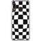 Black and White Zoomed Checkerboard Galaxy A30 Clear Case