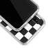 Black and White Zoomed Checkerboard Galaxy A30 Clear Case