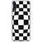 Black and White Zoomed Checkerboard Galaxy A50 Clear Case