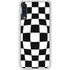 Black and White Zoomed Checkerboard Galaxy A50 Clear Case