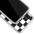 Black and White Zoomed Checkerboard Galaxy A50 Clear Case