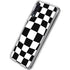 Black and White Zoomed Checkerboard Galaxy A50 Clear Case