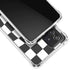 Black and White Zoomed Checkerboard Galaxy A52 5G Clear Case