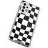Black and White Zoomed Checkerboard Galaxy A53 5G Clear Case