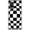 Black and White Zoomed Checkerboard Galaxy A71 5G Clear Case