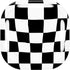 Black and White Zoomed Checkerboard Galaxy Buds Live Skin