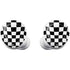 Black and White Zoomed Checkerboard Galaxy Buds Plus Skin