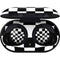 Black and White Zoomed Checkerboard Galaxy Buds Skin