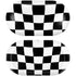 Black and White Zoomed Checkerboard Galaxy Buds Skin