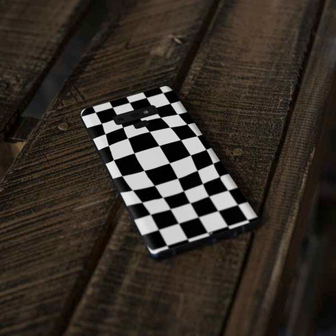 Black and White Zoomed Checkerboard Galaxy Note 9 Skin