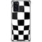 Black and White Zoomed Checkerboard Galaxy Note20 5G Clear Case