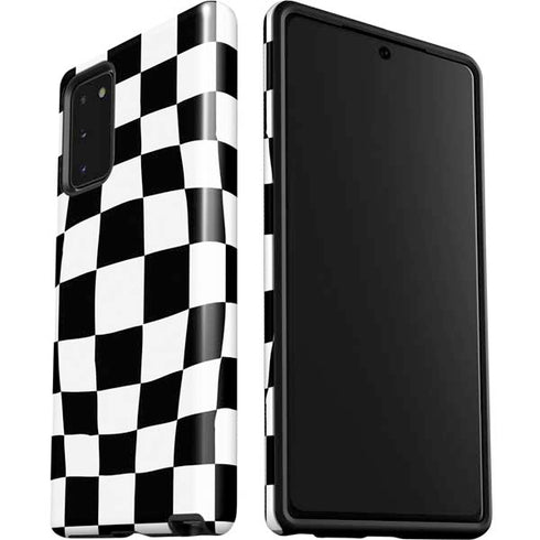 Black and White Zoomed Checkerboard Galaxy Note20 5G Pro Case