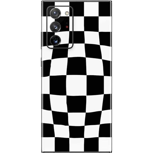 Black and White Zoomed Checkerboard Galaxy Note20 Ultra 5G Skin