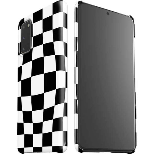 Black and White Zoomed Checkerboard Galaxy S20 Lite Case