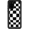 Black and White Zoomed Checkerboard Galaxy S20 Plus Waterproof Case