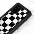 Black and White Zoomed Checkerboard Galaxy S20 Plus Waterproof Case