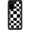 Black and White Zoomed Checkerboard Galaxy S20 Waterproof Case