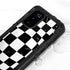 Black and White Zoomed Checkerboard Galaxy S20 Waterproof Case