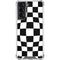 Black and White Zoomed Checkerboard Galaxy S21 5G Clear Case