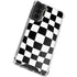Black and White Zoomed Checkerboard Galaxy S21 FE Clear Case