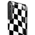 Black and White Zoomed Checkerboard Galaxy S21 FE Pro Case