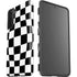 Black and White Zoomed Checkerboard Galaxy S21 FE Pro Case