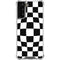 Black and White Zoomed Checkerboard Galaxy S21 Plus 5G Clear Case