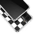 Black and White Zoomed Checkerboard Galaxy S21 Plus 5G Clear Case
