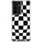 Black and White Zoomed Checkerboard Galaxy S21 Ultra 5G Clear Case