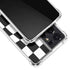 Black and White Zoomed Checkerboard Galaxy S21 Ultra 5G Clear Case