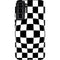 Black and White Zoomed Checkerboard Galaxy S22 Plus Pro Case