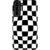 Black and White Zoomed Checkerboard Galaxy S22 Plus Pro Case