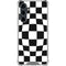 Black and White Zoomed Checkerboard Galaxy S23 FE Clear Case