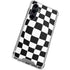 Black and White Zoomed Checkerboard Galaxy S23 FE Clear Case