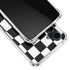 Black and White Zoomed Checkerboard Galaxy S23 FE Clear Case