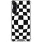 Black and White Zoomed Checkerboard Galaxy S23 Plus Clear Case