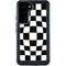 Black and White Zoomed Checkerboard Galaxy S23 Plus Waterproof Case