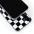 Black and White Zoomed Checkerboard Galaxy S24 Clear Case
