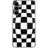 Black and White Zoomed Checkerboard Galaxy S24 Plus Clear Case