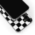 Black and White Zoomed Checkerboard Galaxy S24 Plus Clear Case