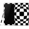 Black and White Zoomed Checkerboard Samsung Galaxy Tab Skin
