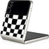 Black and White Zoomed Checkerboard Galaxy Z Flip3 5G Skin