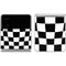 Black and White Zoomed Checkerboard Galaxy Z Flip4 5G Skin