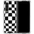 Black and White Zoomed Checkerboard Galaxy Z Fold4 5G Clear Case